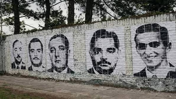 Mural de los fusilados de José León Suárez